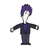 cartoon vampire man N165