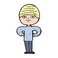 cartoon proud man N43