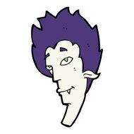 cartoon vampire head N55