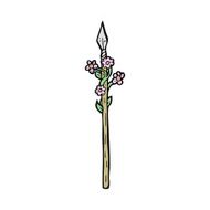cartoon flowering spear N13