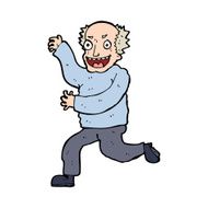 cartoon evil old man N25