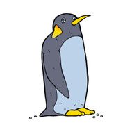 Cartoon penguin N126