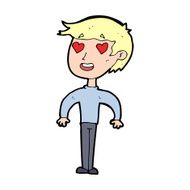 cartoon man in love N43