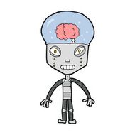 cartoonw weird robot N6