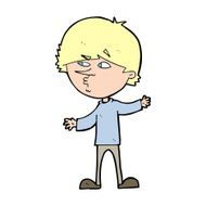 cartoon curious man N102