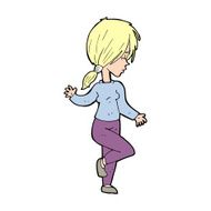 Cartoon Girl Dancing N24