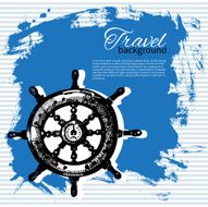 Travel vintage background