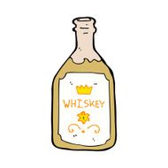 Cartoon Whiskey Bottle N27