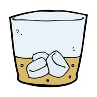 cartoon whiskey in glass N8
