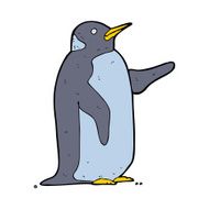 Cartoon penguin N127