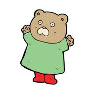 funny cartoon bear N101