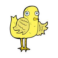 cartoon bird waving wing N15