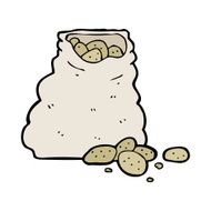 Cartoon Sack Of Potatoes N31