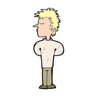 cartoon man ignoring N14