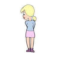cartoon pretty girl N150