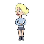 cartoon girl talking N19