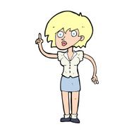 cartoon woman with question N29
