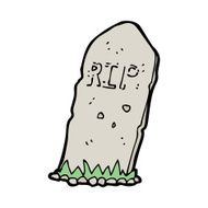 cartoon spooky grave N85