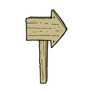 Cartoon Sign Post N97