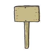Cartoon Sign Post N100