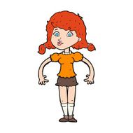 cartoon pretty girl N151