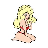 cartoon pin up girl N14