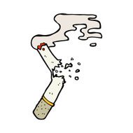 cartoon broken cigarette N10
