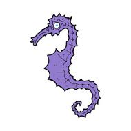 Cartoon Sea Horse N44