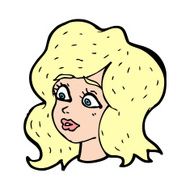 cartoon woman looking concerned N14