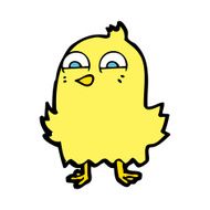funny cartoon bird N253