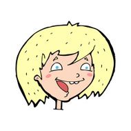 cartoon happy girl N143