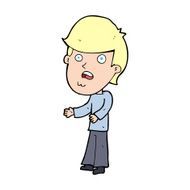 cartoon shocked man N176