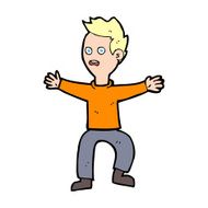 Cartoon Man Panicking N91