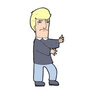 cartoon grumpy man N31