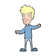 cartoon nervous man N225