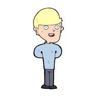 cartoon happy man N690