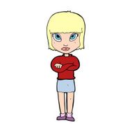cartoon woman with crossed arms N64