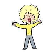 Cartoon Woman Shouting N18