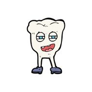 cartoon funny tooth character N6