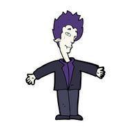 cartoon happy vampire N57