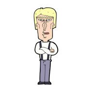 cartoon angry man N150