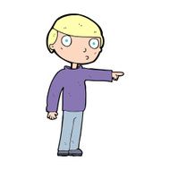 Cartoon Man Pointing N293