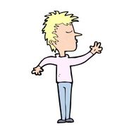 cartoon dismissive man N14