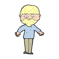 cartoon happy man N693