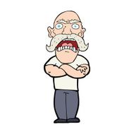 cartoon angry man N152