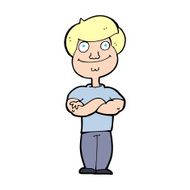 cartoon happy man N695