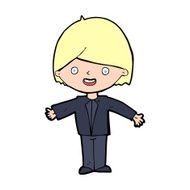 cartoon happy man N696