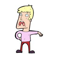 cartoon complaining man N15