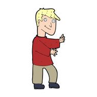cartoon happy man N698