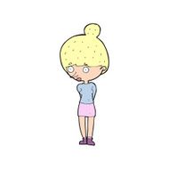 cartoon woman staring N44